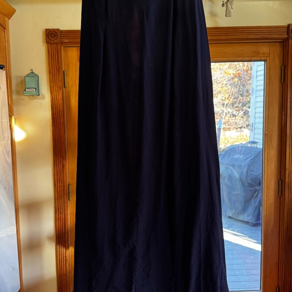 NWT Anthropologie Watercolor Printed, Size Large, A-Line Maxi Dress Back Cut-Out - Picture 13 of 16